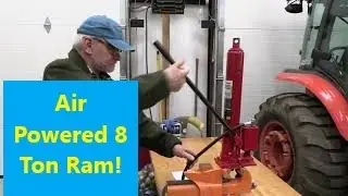 AIR POWERED HYDRAULIC 8 Ton Long Arm Jack Unboxing, Install, and Demo  w Dr  Joe