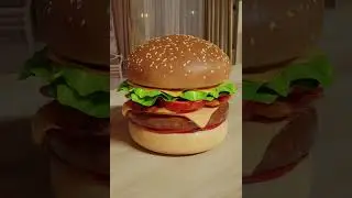 First Burger | 3D Blender