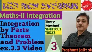 Integration by Parts problem ex.3.3 video3