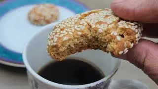 Tahini walnut cookies کوکی ارده و گردو