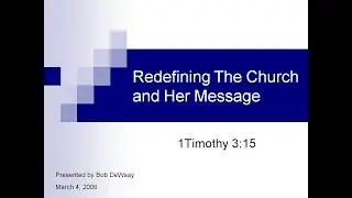 Redefining Christianity Seminar Part 1: Describing the Errors of the Purpose Driven Church