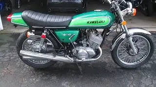 H1 KAWASAKI 1973 RESTORATION AND TEST RIDE AND EVIL TWINS PARTS