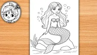 Drawing a mermaid ||Jalpari ||in easy step by step |girl -pencil sketch banana sikhe | girl drawing 