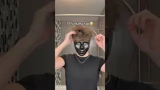 10000% fluffy hair on top, and using black mask texture powder is almost as good😈🥶