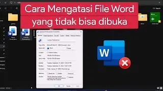 Cara Mengatasi File Word tidak bisa dibuka