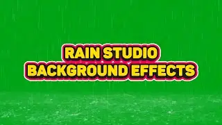 Rain Studio Background Effects | Green Screen HD