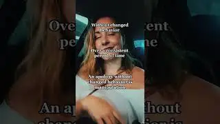 🛑 An apology without action is manipulation