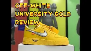 DON'T BUY BEFORE YOU CHECK THE FAKE OFF-WHITE UNIVERSITY GOLD AIR FORCE 1 REVIEW