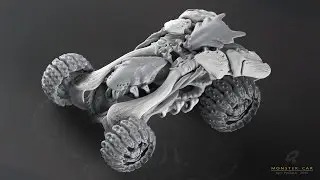 Concepting a Monster Car in Zbrush 4R7