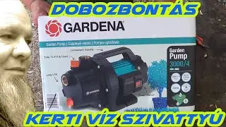 Gardena - kerti szivattyú - bontsuk ki.