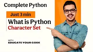 (Part-3) What is Python Character Set? | Explained in Easy Language (Hindi) #python  #education