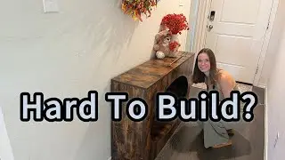 Amazon finds home decor: solid wood farmhouse console table review #ad