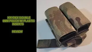 Двойной 9-миллиметровый подсумок из крайдекса с пластиковыми (кайдекс?) вставками.