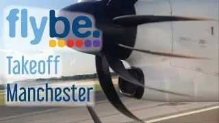 Sunny Takeoff - Flybe Dash 8 at Manchester