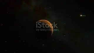 3D rendered animation of the Proxima B and Proxima D planets in the black space HD stock video