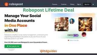 Robopost Lifetime Deal - Manage Your Social Media Accounts in One Place with AI