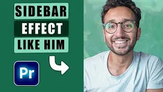 SIDEBAR With Cropped Video Like Ali Abdaal in Premiere Pro