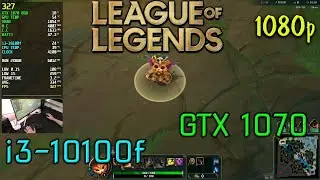 League of Legends -i3 10100f-GTX 1070 8GB-16gb Ram@1080p- Very High Settings