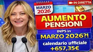 PENSIONI MARZO UFFICIALE: INPS PAGA GLI ARRETRATI! AUMENTI CONFERMATI PER TUTTI!