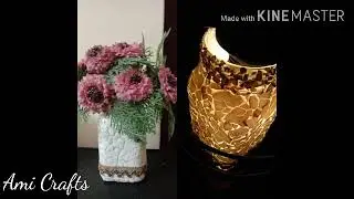 Simple Bottle art with egg shells