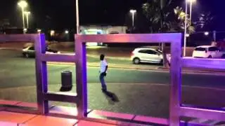 Drunk street dancer
