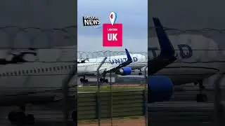 Close Call at Heathrow: Plane Aborts Landing Amid Fierce Storm Benjamin Winds #globalnews