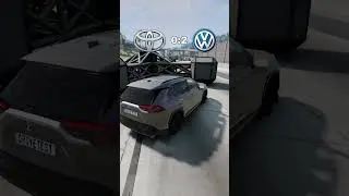 Toyota vs Volkswagen #beamngdrive #toyota #volkswagen
