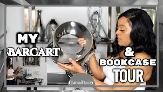 💜Моя простая гламурная барная тележка | и тур по книжным полкам💜