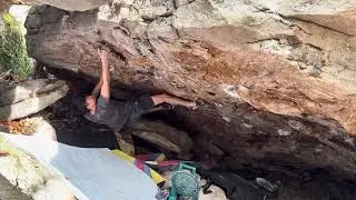 Pennsylvania Bouldering - Bodine Mountain - Big Big Pinch V11