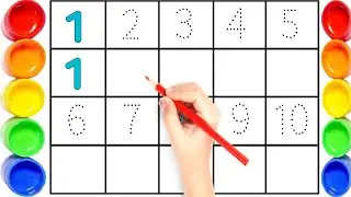 🌌 1 to 10 Counting in Space | Numbers with Planets, Moon aur Stars | Fun Learning for Kids