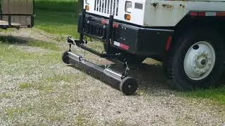 Khamsin magnetic sweeper protective bump wheels demonstration