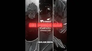 Top 10 Strongest OPM characters☠️🔥「Manga Edit」#edit #opm  #manga