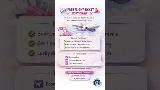 FREE Flight Ticket Lucky Draw ✈️ | Book Flights & Win | Shahin Travels