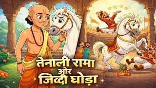 तेनाली राम और ज़िद्दी घोड़ा | Tenali Rama & The Stubborn Horse | Hindi Moral Stories | 2D Cartoon