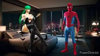 Spider-Man and Morrigan Mistress Having a fun nights @Kodacollier-id5bd