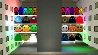 Selene Family and Angry Munci Family and Obunga Nextbot and Lobotomy Dash Nextbots in Gmod!