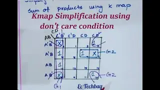 karnaugh map#dont care condition #kmap simplification using don't care condition