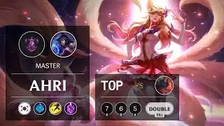 Ahri Top vs Aatrox - KR Master Patch 10.1