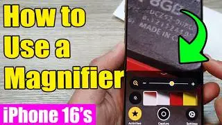 🔍iPhone 16/16 Pro Max: How to Use a MAGNIFIER
