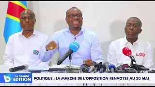 Politique: La marche de l&rsquo;opposition renvoy&eacute;e au 20 Mai