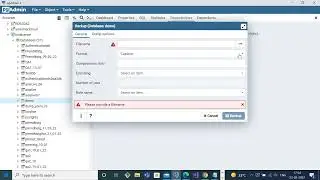 PostgreSQL  DB Backup  in  PGAdmin 4