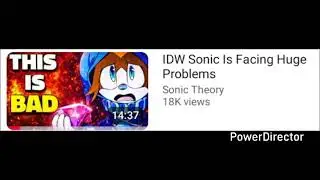Reply To @SonicTheory96's Video On IDW Sonic Facing Huge Problems.