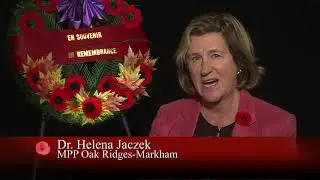 Dr. Helena Jaczek Remembrance Day 2017