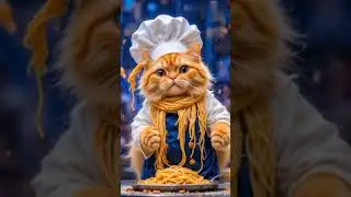 Cat Joins a Cooking Competition!  | AI Funny Video 2025 | Chef Cat Fails | #shorts #fun #aishorts