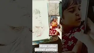 water colour portrait painting #artgallery #artclass #portraitart #watercolorpainting #artcollector