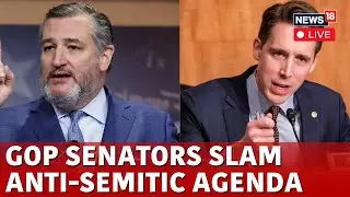 Senate Judiciary Committee Hearing LIVE | Senator Cruz Blasts Antisemitic Protestor | US News | N18G