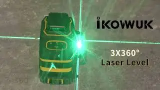 Laser Level!  IKOVWUK 3x360&deg; Cross Line Laser for Construction and Picture Hanging.