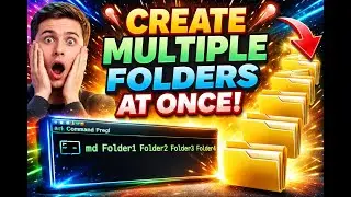 How to Create Multiple Folders at Once | Quick Computer Trick 💻