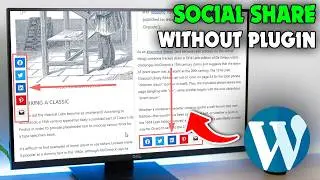 How to add social share buttons on wordpress without plugin (Full Guide)