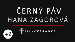 Hana Zagorová - Černý páv (Vyšší tónina) | Piano Karaoke Instrumental